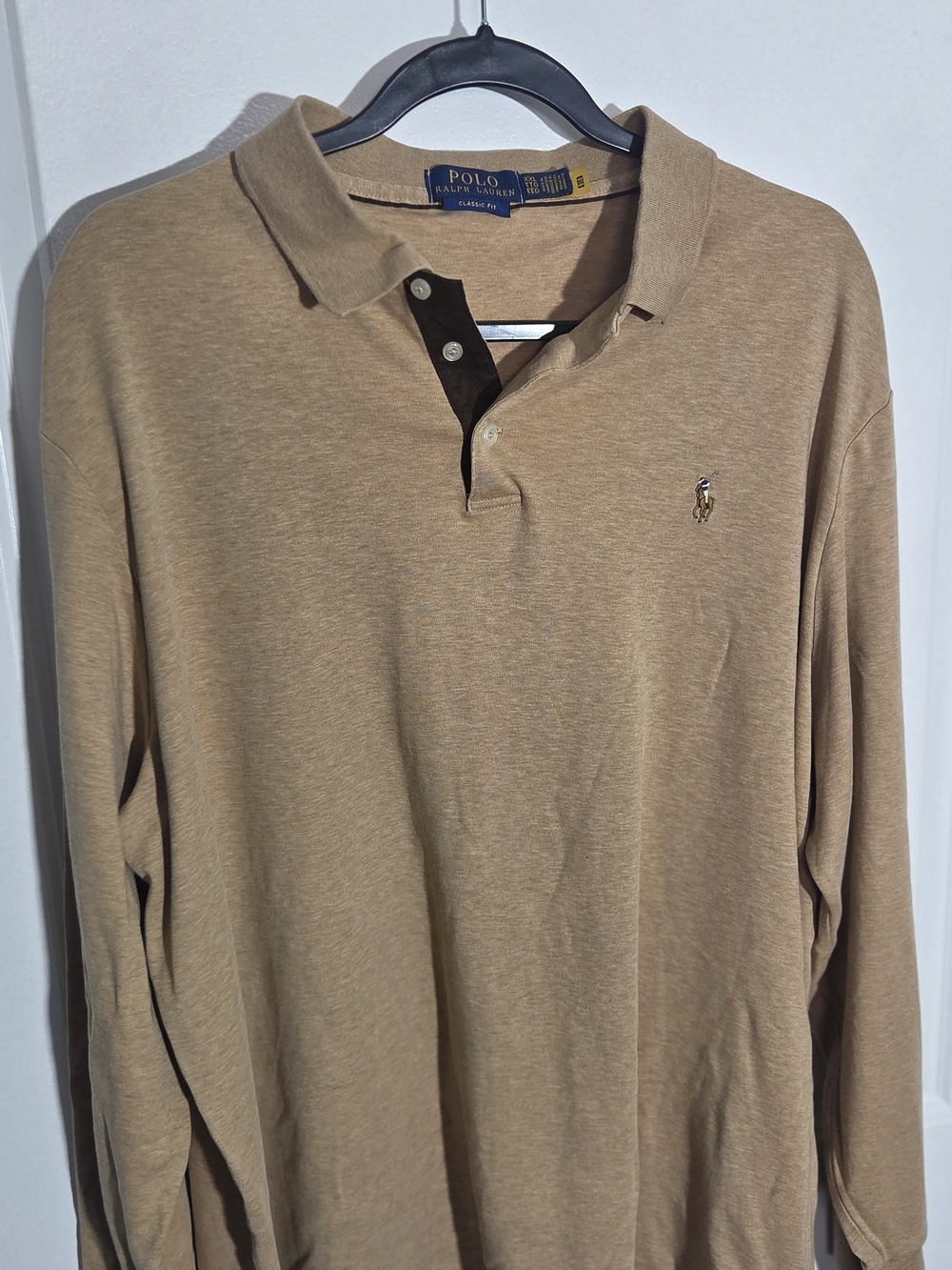 Polo by Ralph Lauren Long-Sleeve Polo Shirt - Tan